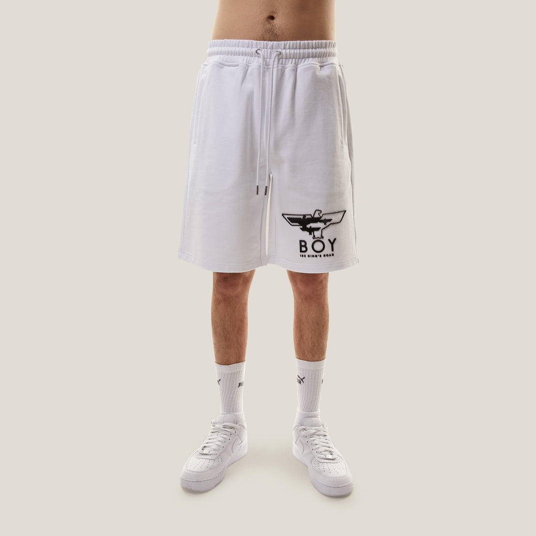 BOY MYRIAD EAGLE SHORTS - WHITE