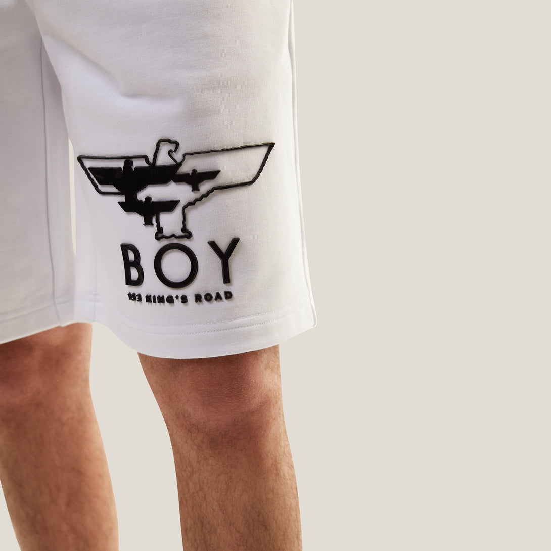 BOY MYRIAD EAGLE SHORTS - WHITE