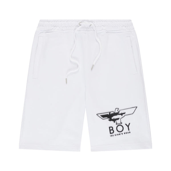 BOY MYRIAD EAGLE SHORTS - WHITE