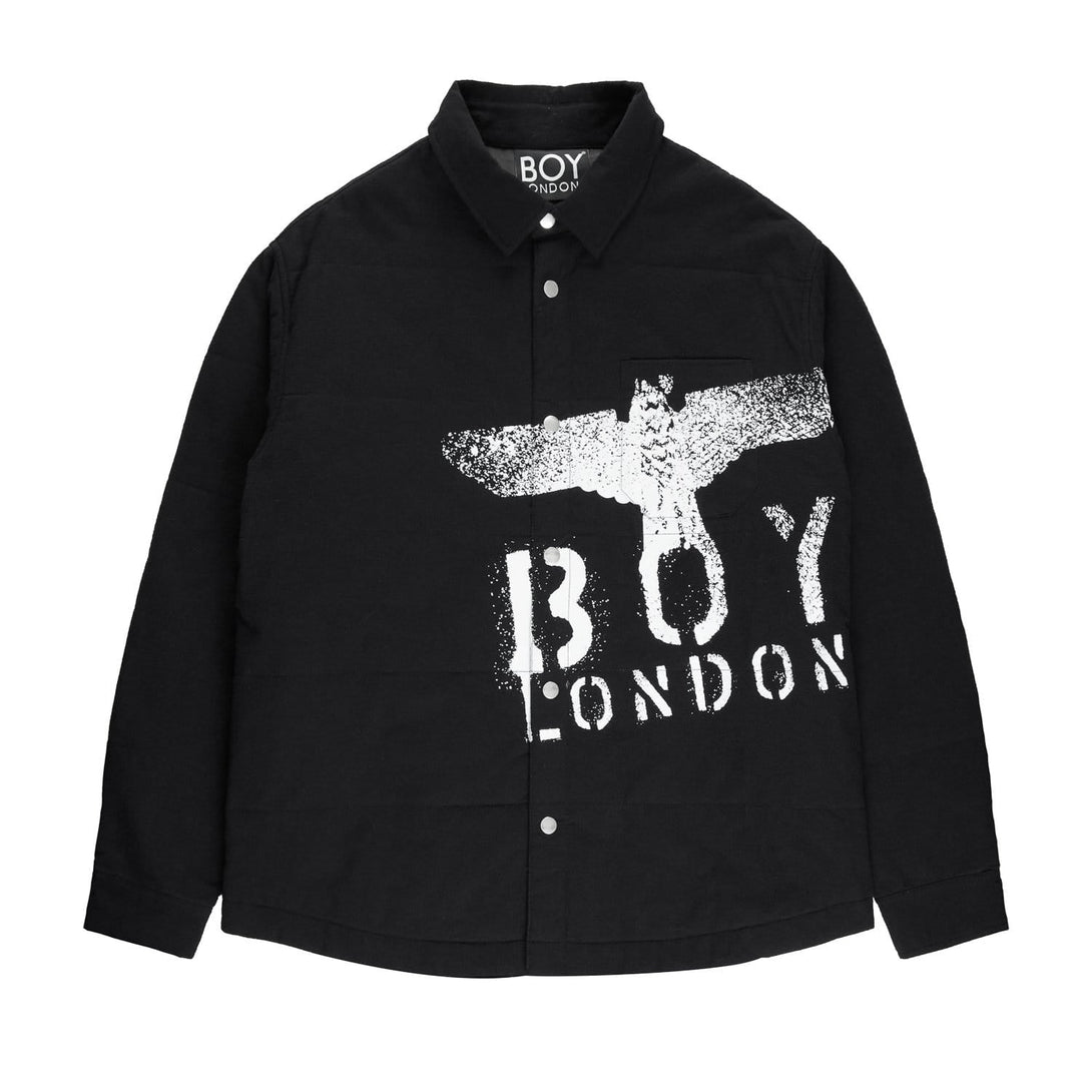 BOY PAINT EAGLE OVERSHIRT - BLACK