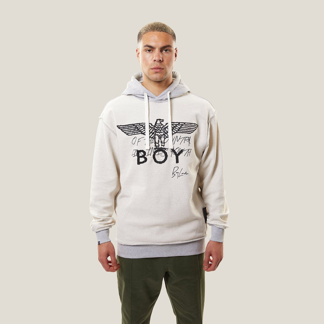 BOY REVERSIBLE HOODIE - GREY