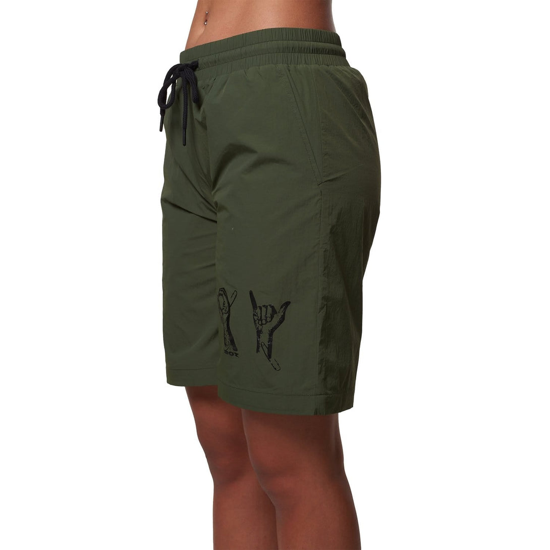 BOY SIGN NYLON SHORTS - KHAKI