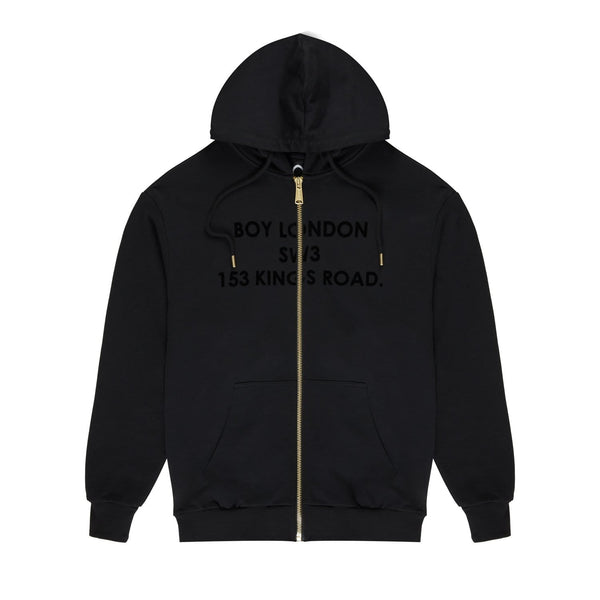 BOY SW3 ZIP HOODIE - BLACK