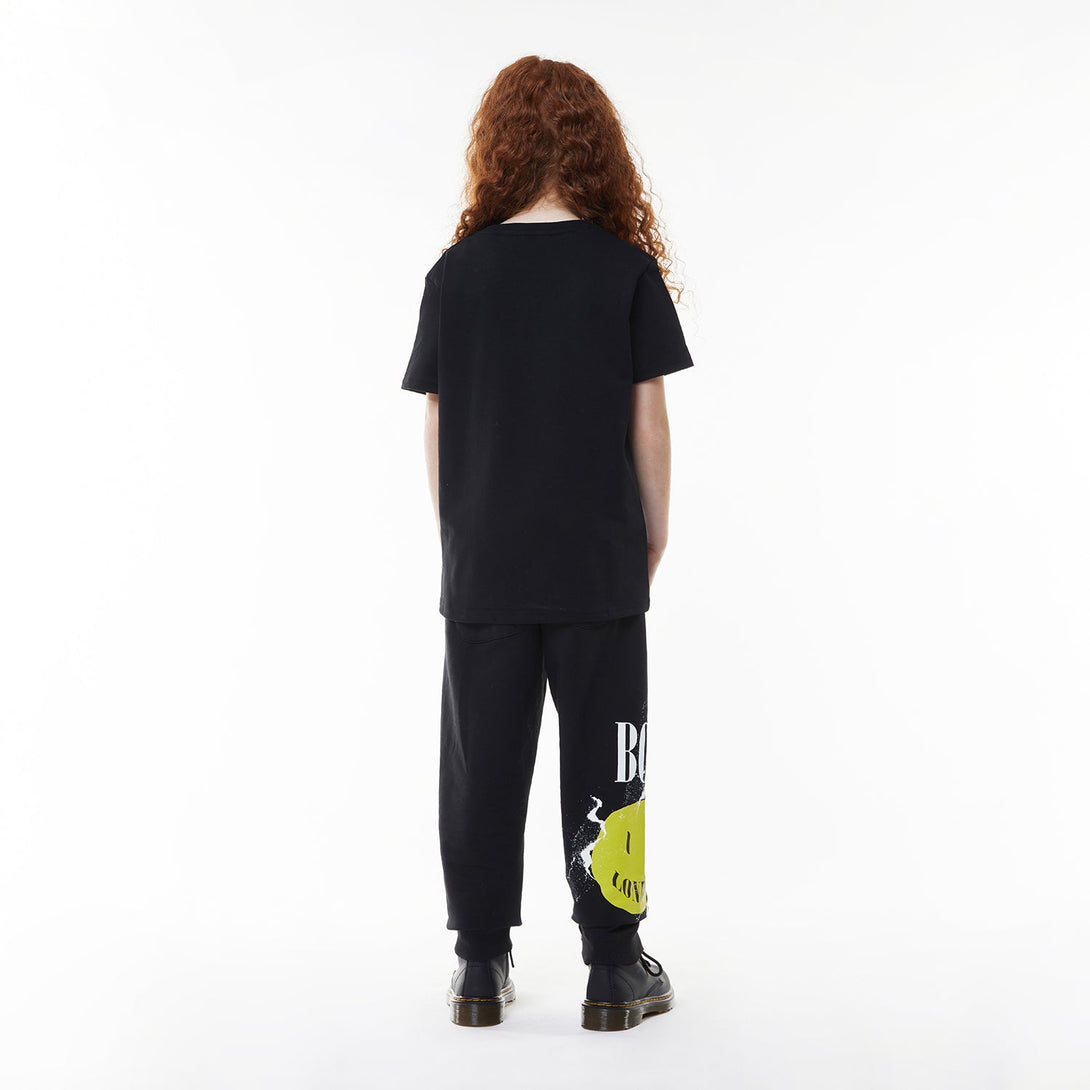 BOY TEXT JOGGERS - BLACK