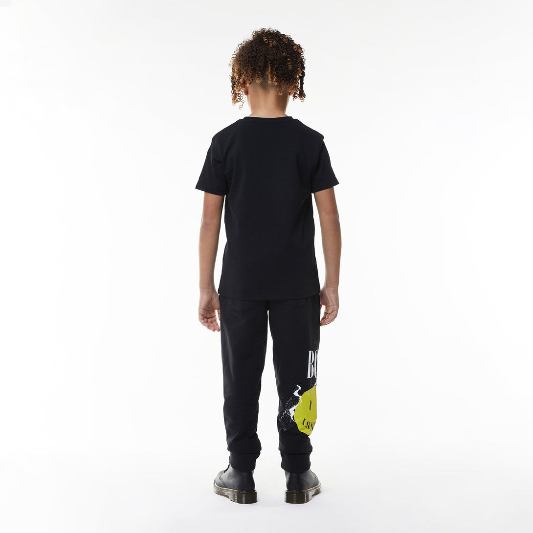 BOY TEXT JOGGERS - BLACK