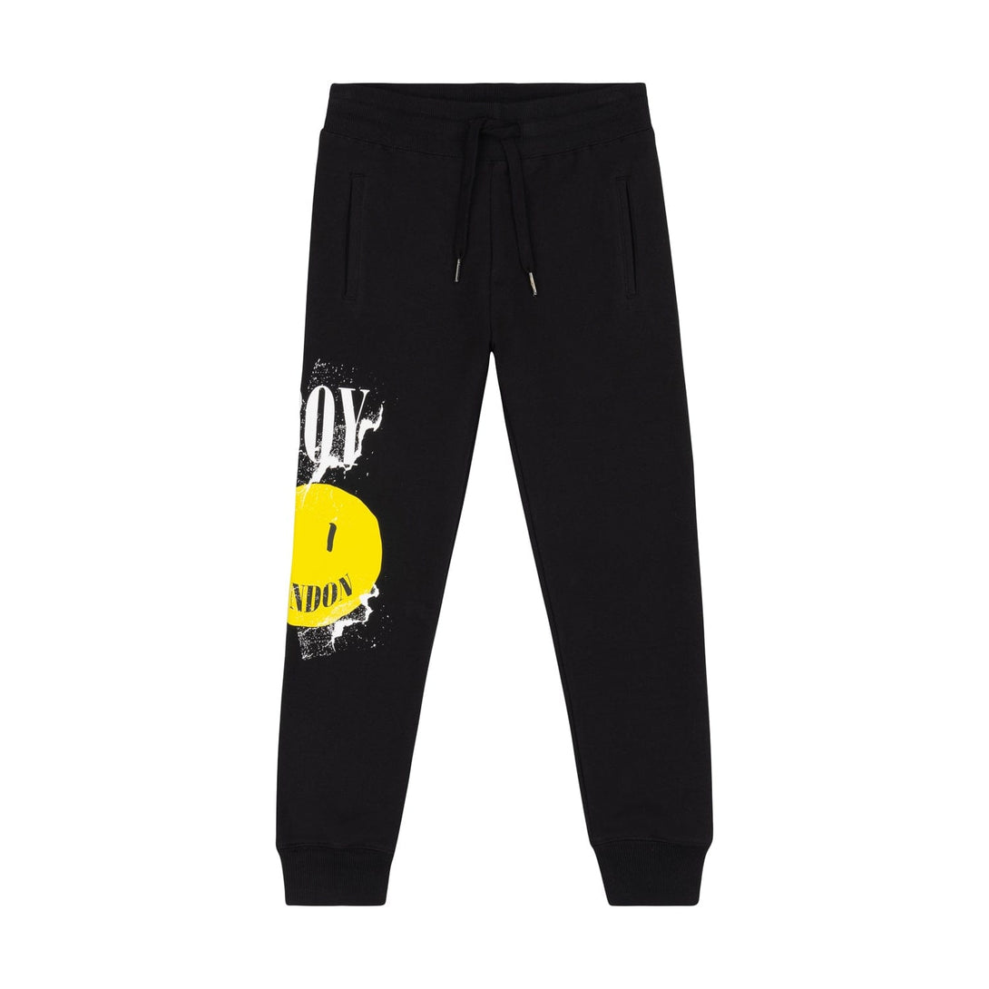 BOY TEXT JOGGERS - BLACK