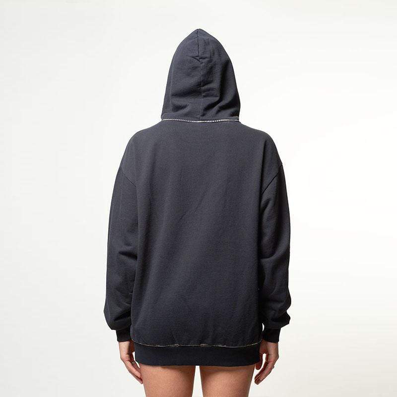 BOY TOWELLING HOODIE - BLACK