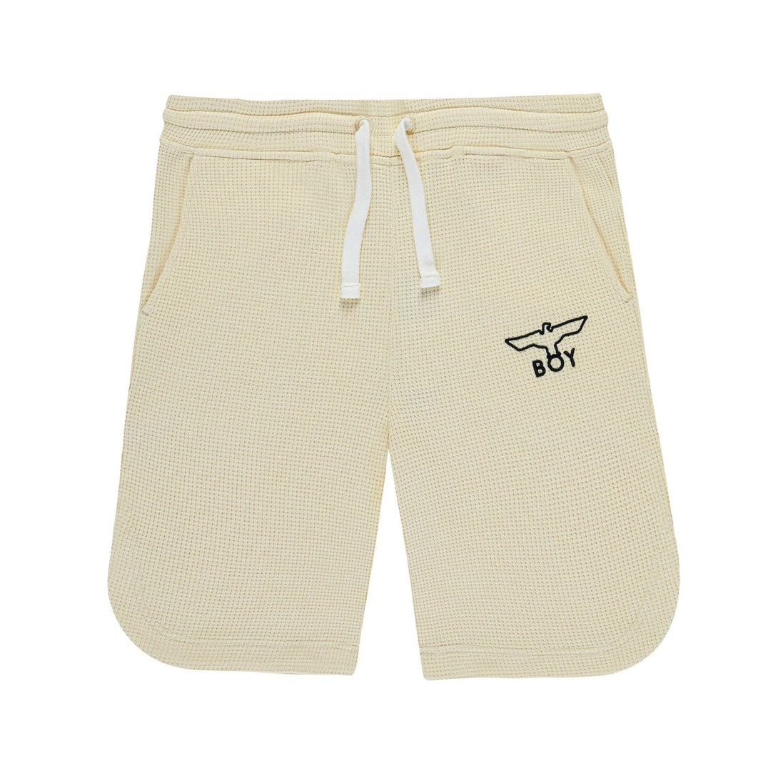 BOY WAFFLE SHORTS - OFF WHITE