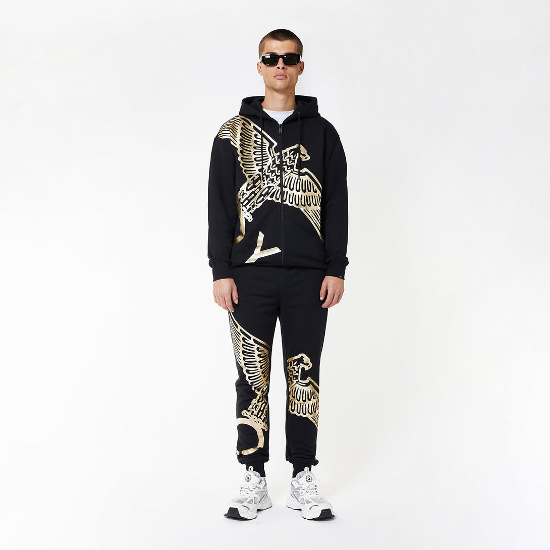 BOY WINGSPAN JOGGERS - BLACK/GOLD