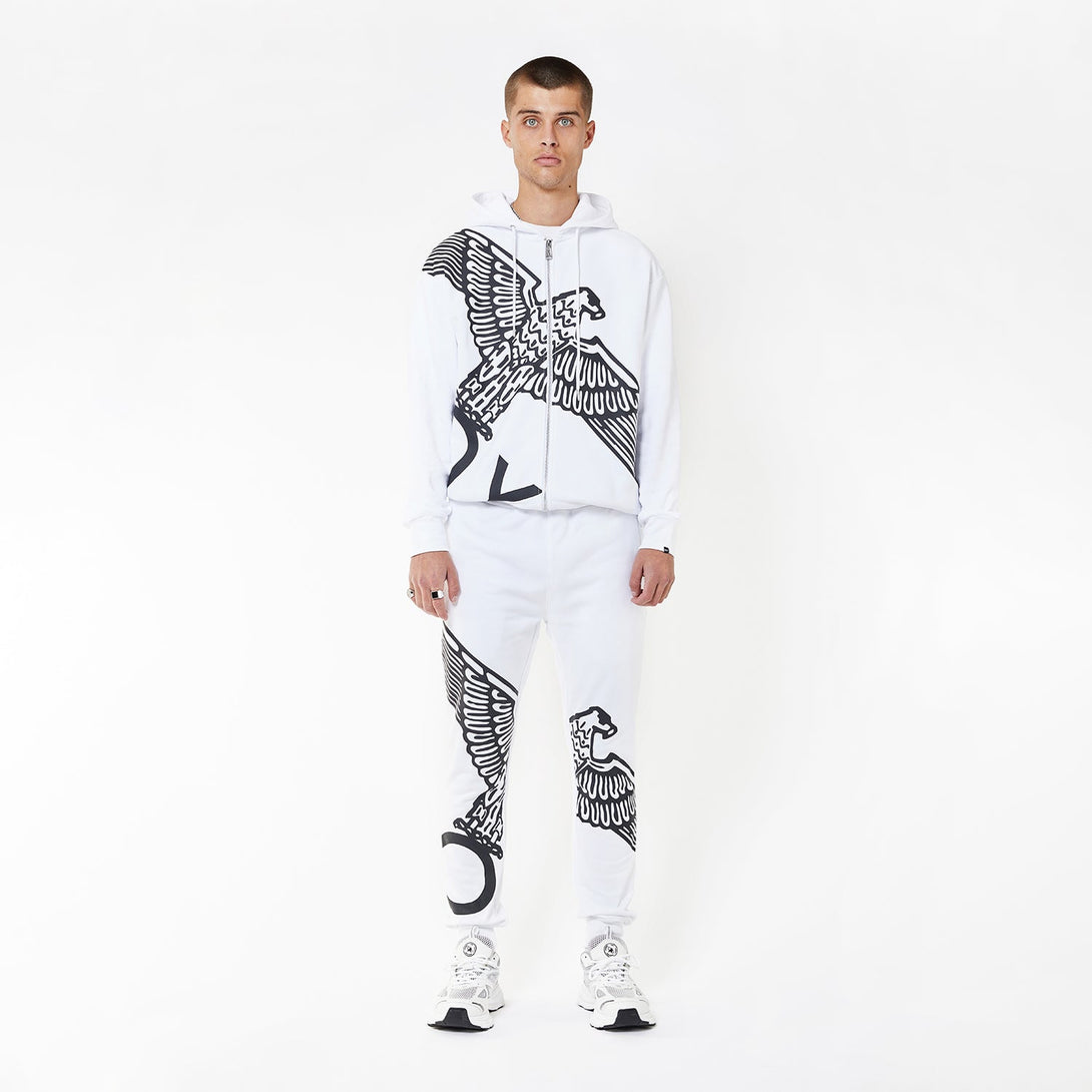 BOY WINGSPAN JOGGERS - WHITE/BLACK