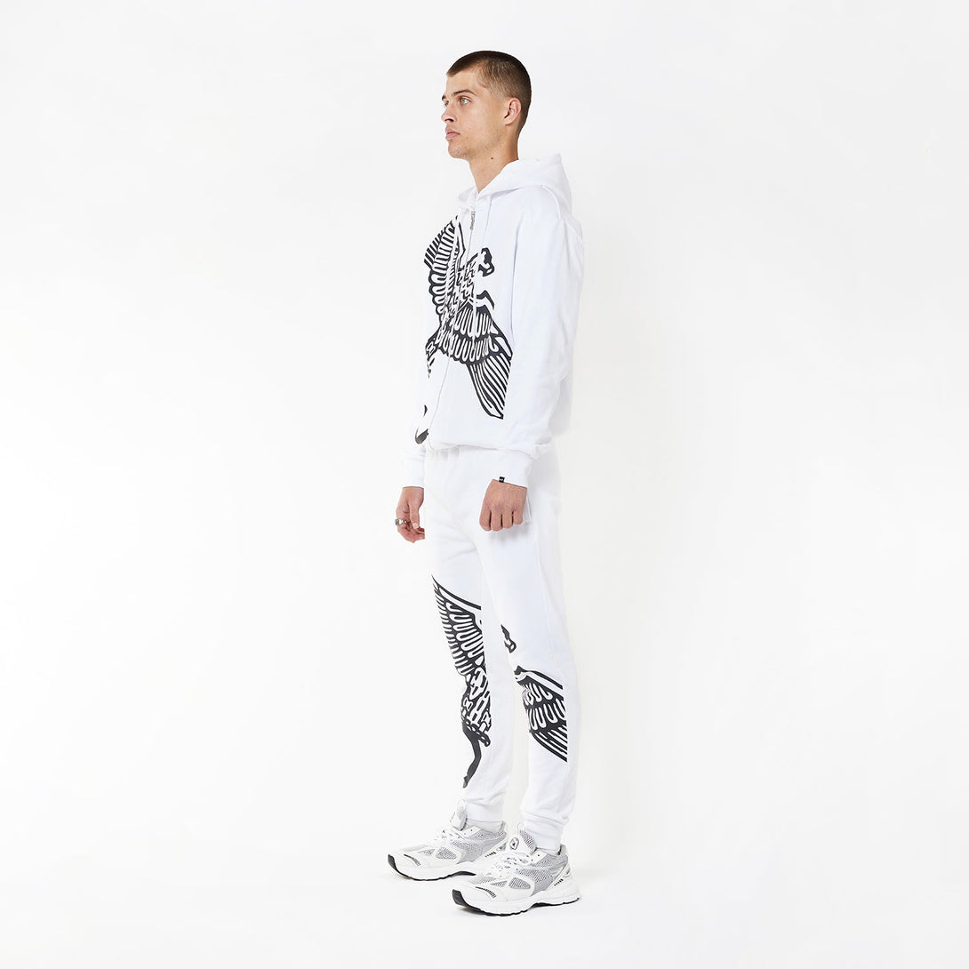 BOY WINGSPAN JOGGERS - WHITE/BLACK