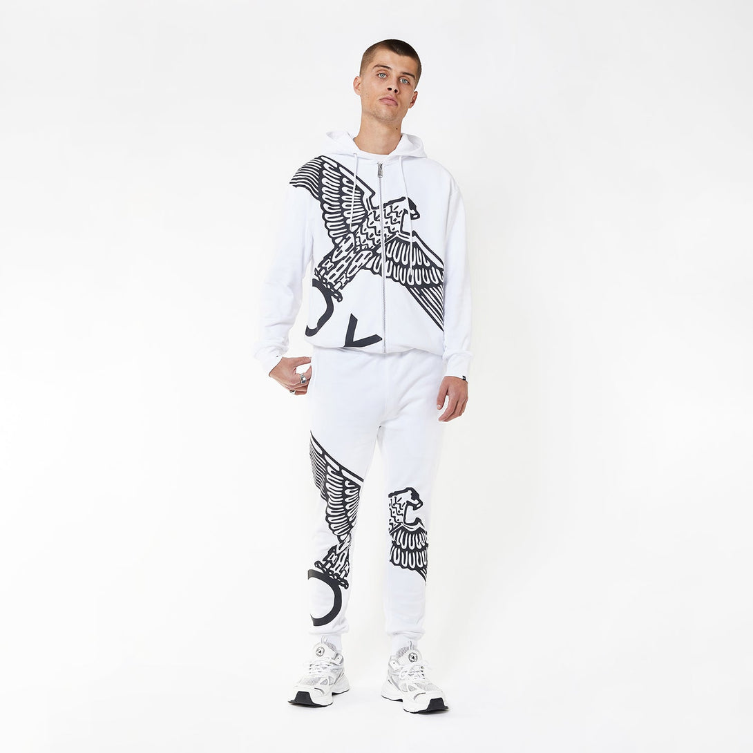 BOY WINGSPAN JOGGERS - WHITE/BLACK