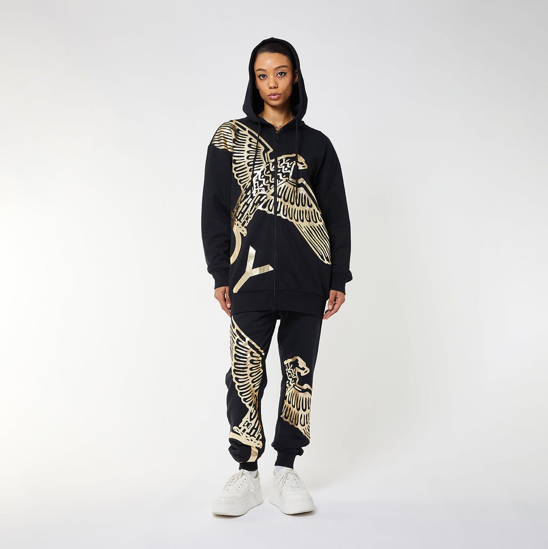 BOY WINGSPAN JOGGERS WOMENS - BLACK/GOLD