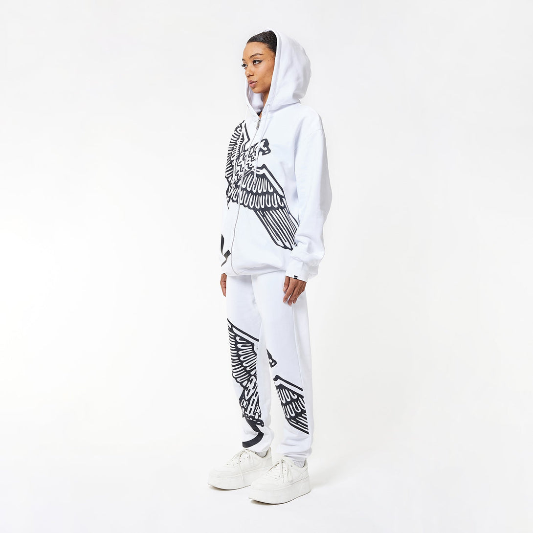 BOY WINGSPAN JOGGERS WOMENS - WHITE/BLACK