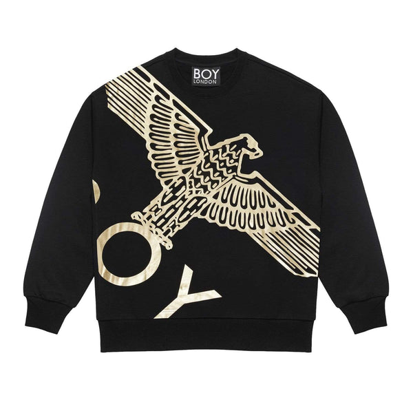 BOY WINGSPAN SWEATSHIRT - BLACK/GOLD