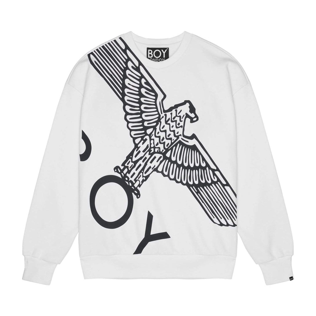 BOY WINGSPAN SWEATSHIRT WOMENS - WHITE/BLACK