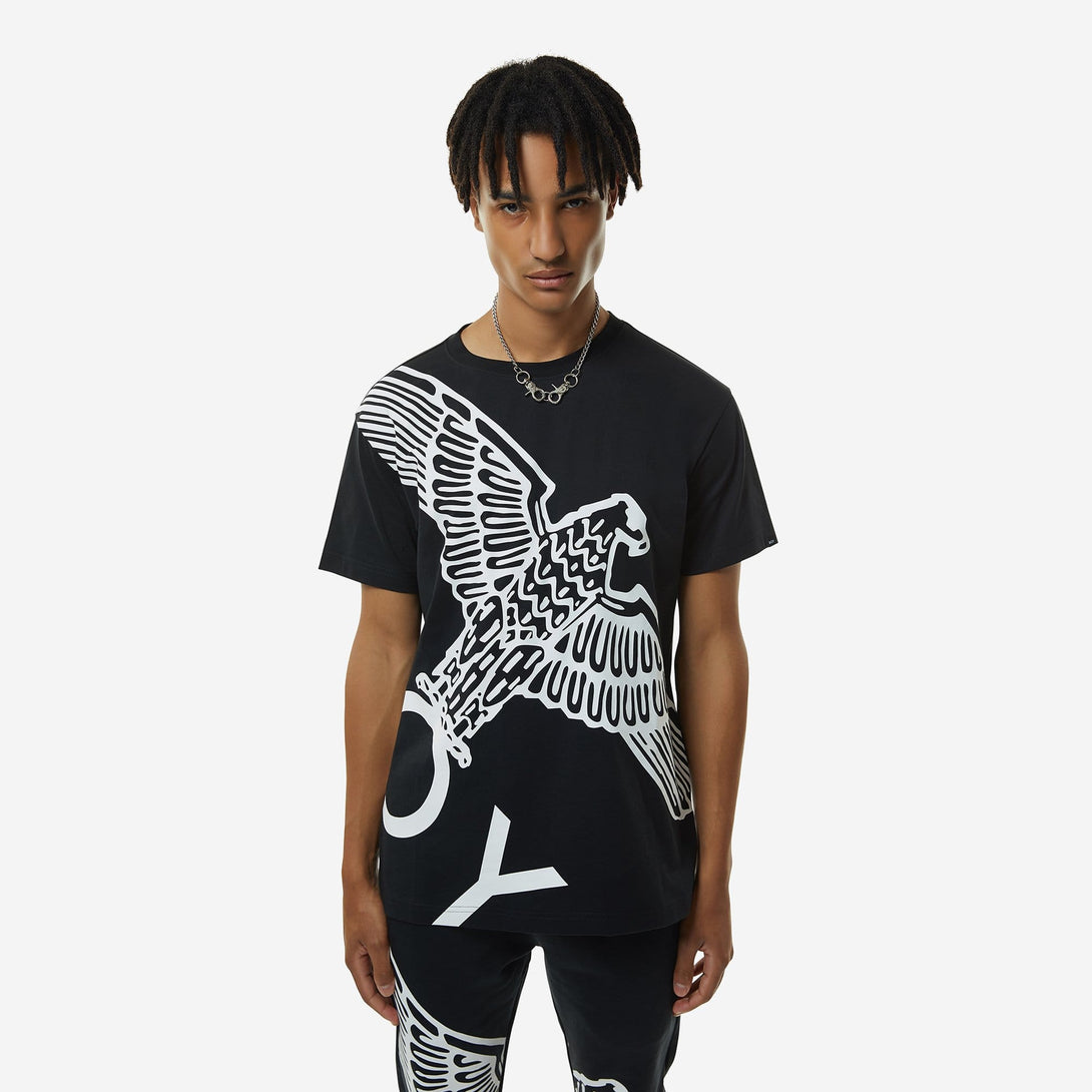 BOY WINGSPAN T-SHIRT - BLACK/WHITE