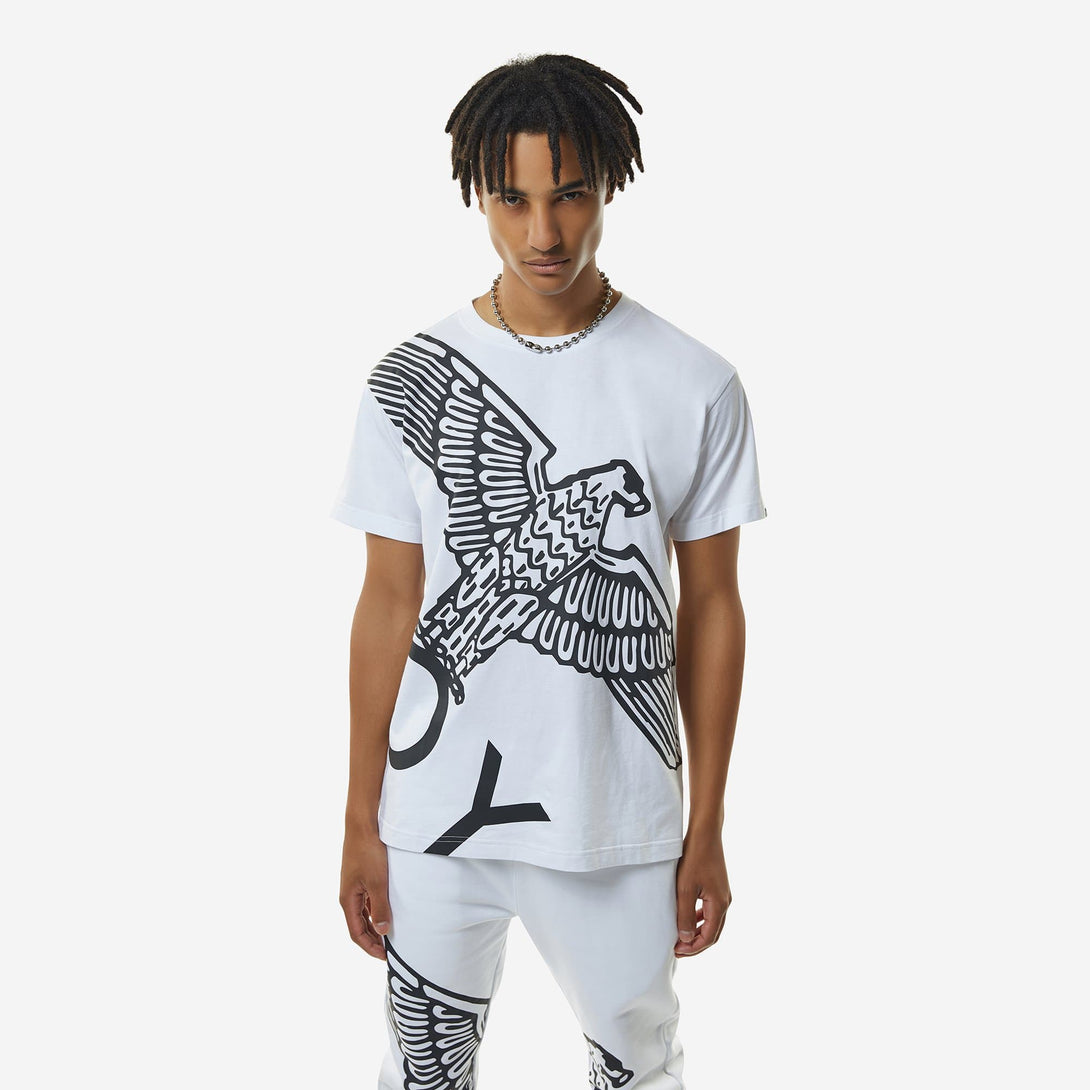 BOY WINGSPAN T-SHIRT - WHITE/BLACK