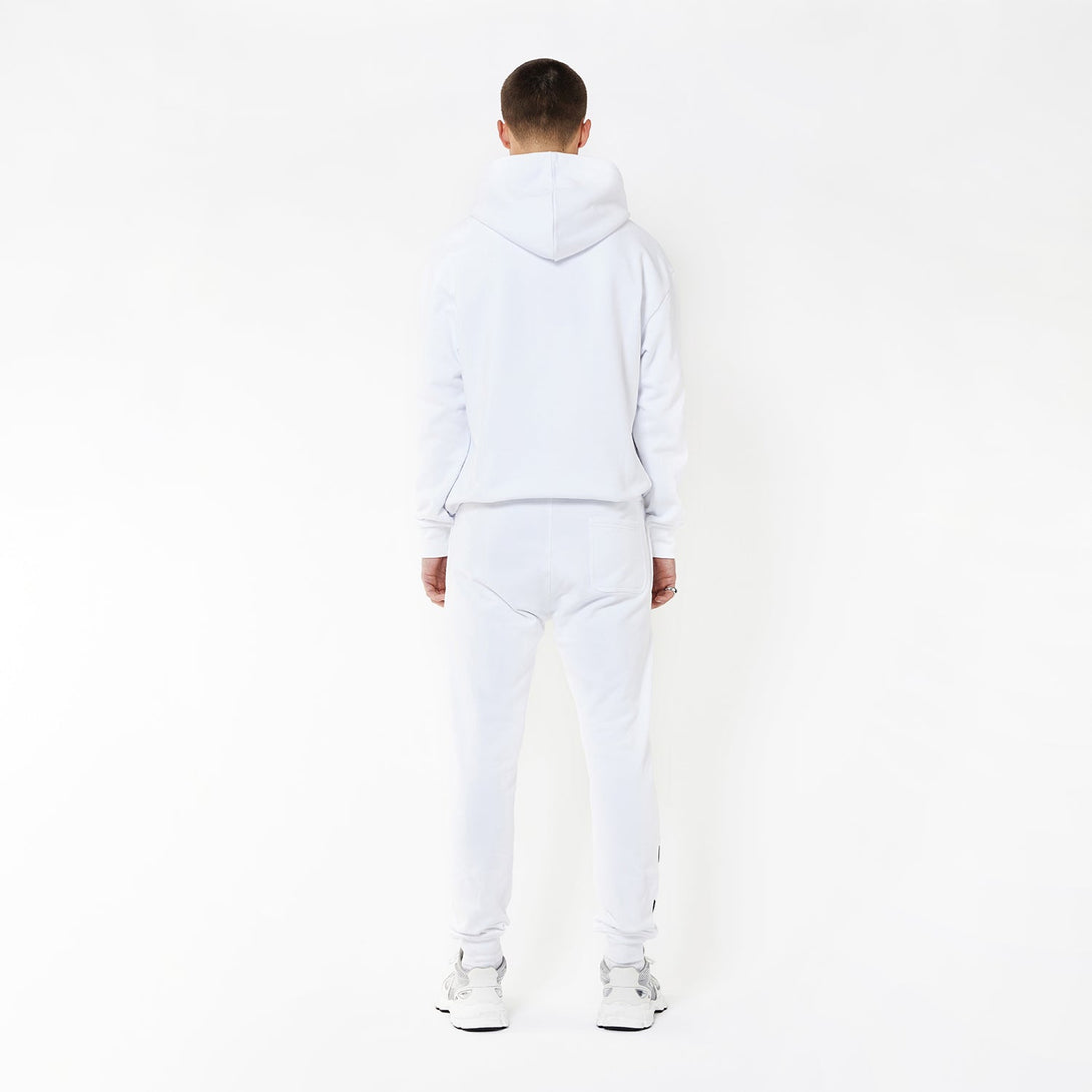 BOY WINGSPAN ZIP HOODIE - WHITE/BLACK