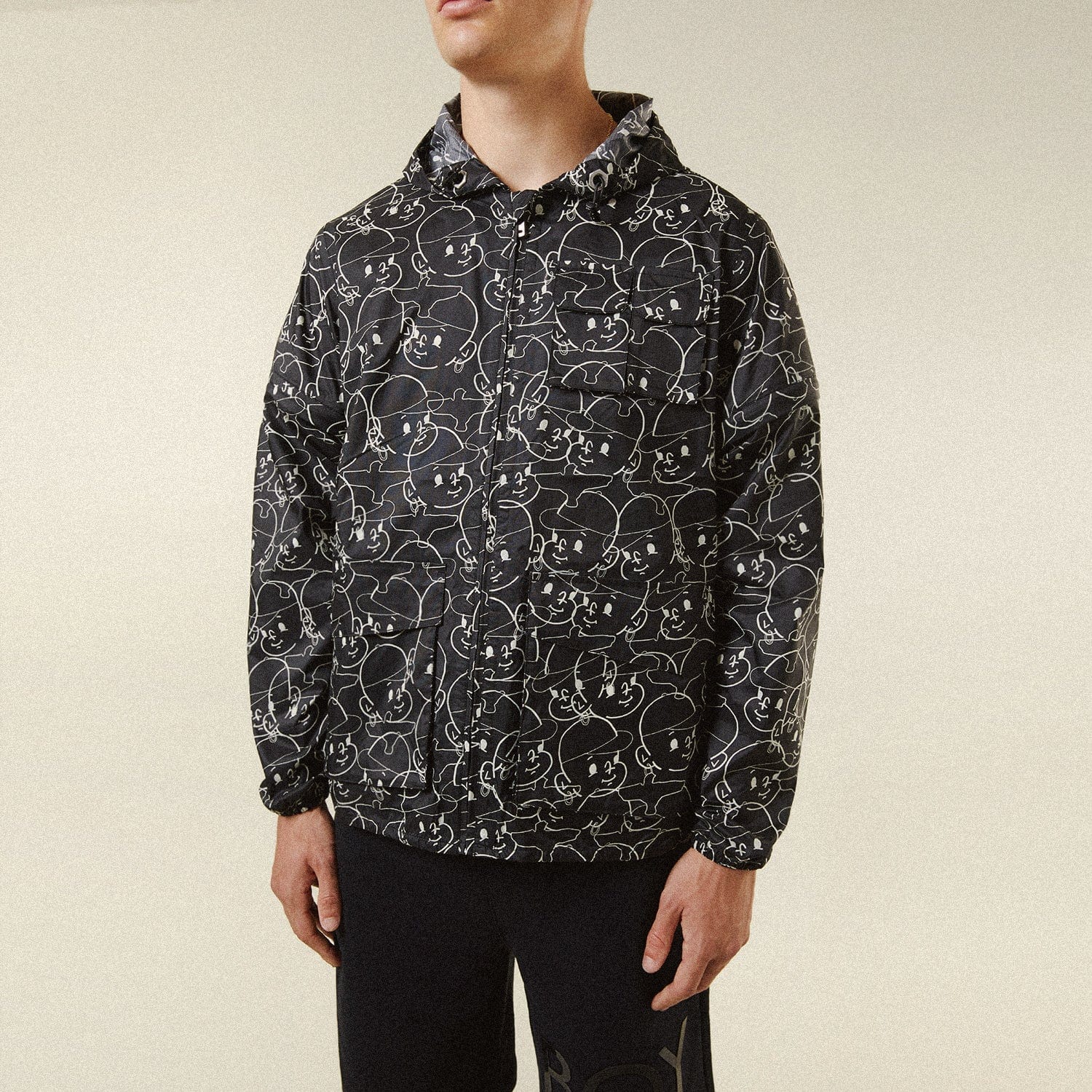 Printed windbreaker hotsell