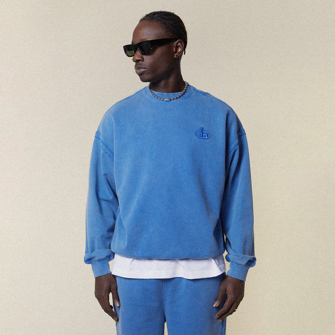 FUTURE BOY CORE SWEAT - WASHED BLUE