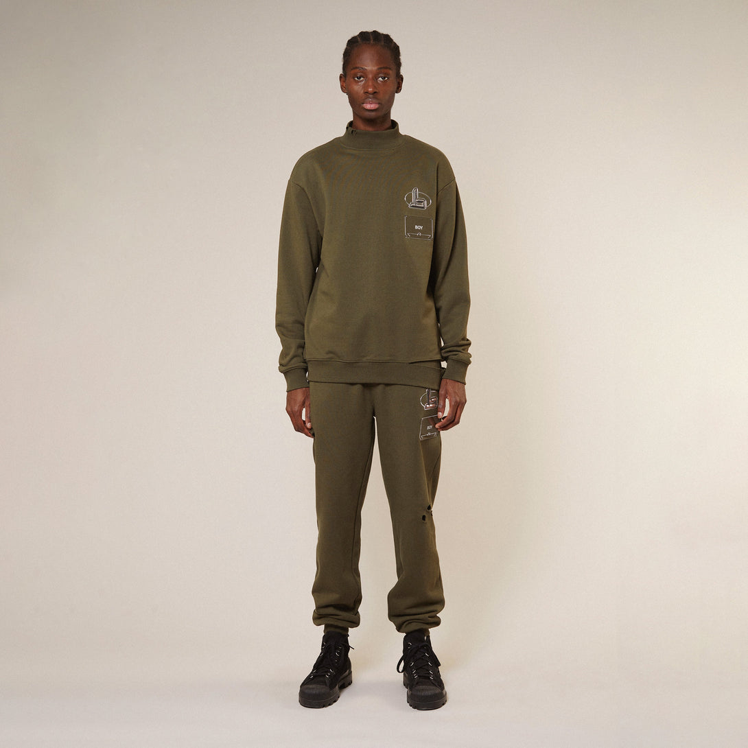 FUTURE BOY DESTROYED JOGGERS - KHAKI