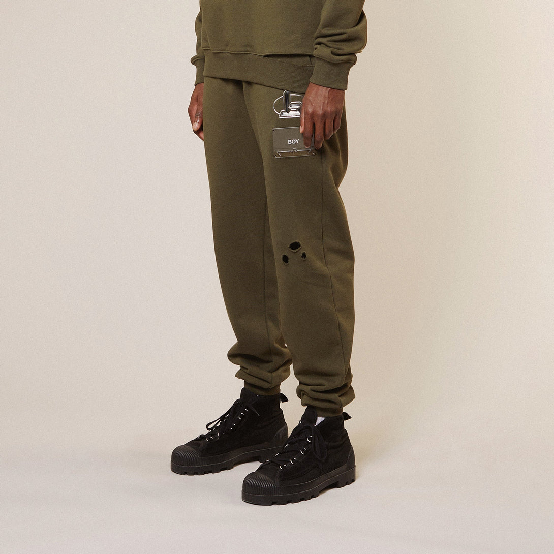 FUTURE BOY DESTROYED JOGGERS - KHAKI