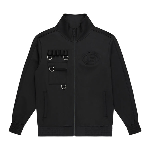 FUTURE BOY NYLON TRACK TOP - BLACK