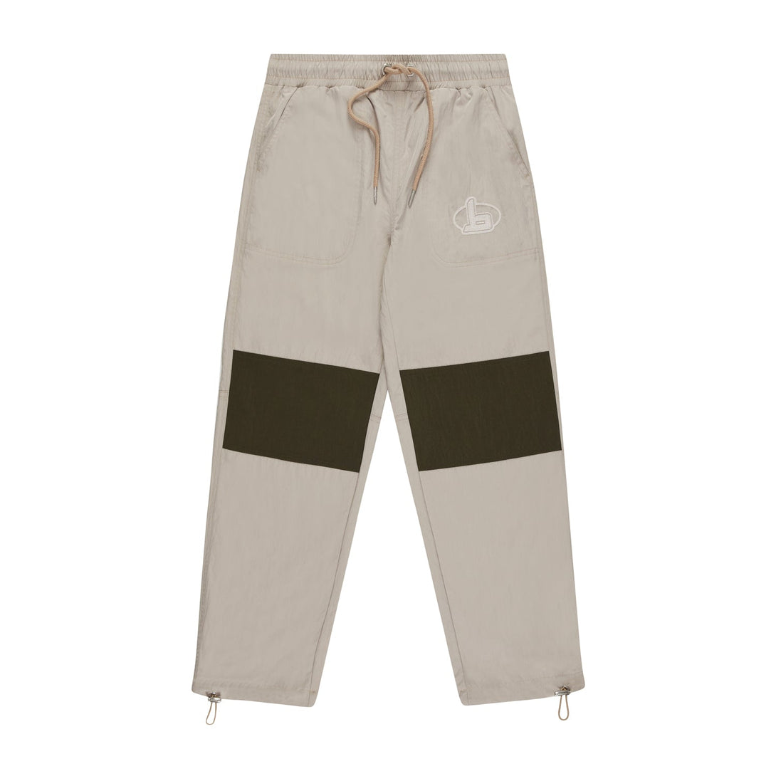 FUTURE BOY OVERSIZED NYLON JOGGERS - KHAKI/SAND