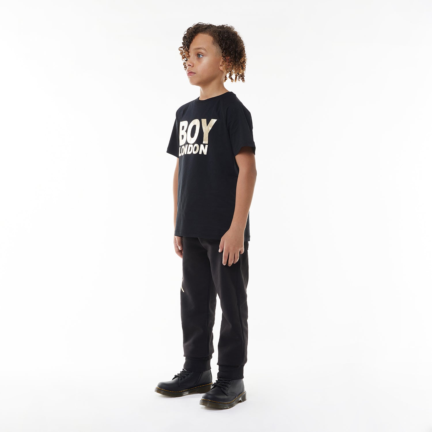 BOY LONDON KIDS T-SHIRT - BLACK/GOLD