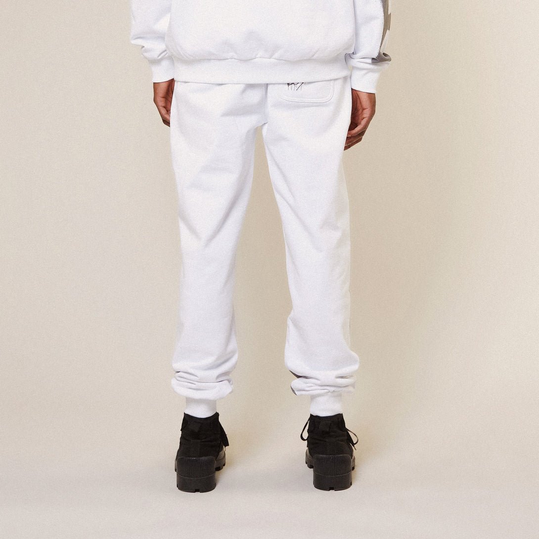 KINGS ROAD GRAFFITI JOGGERS - WHITE