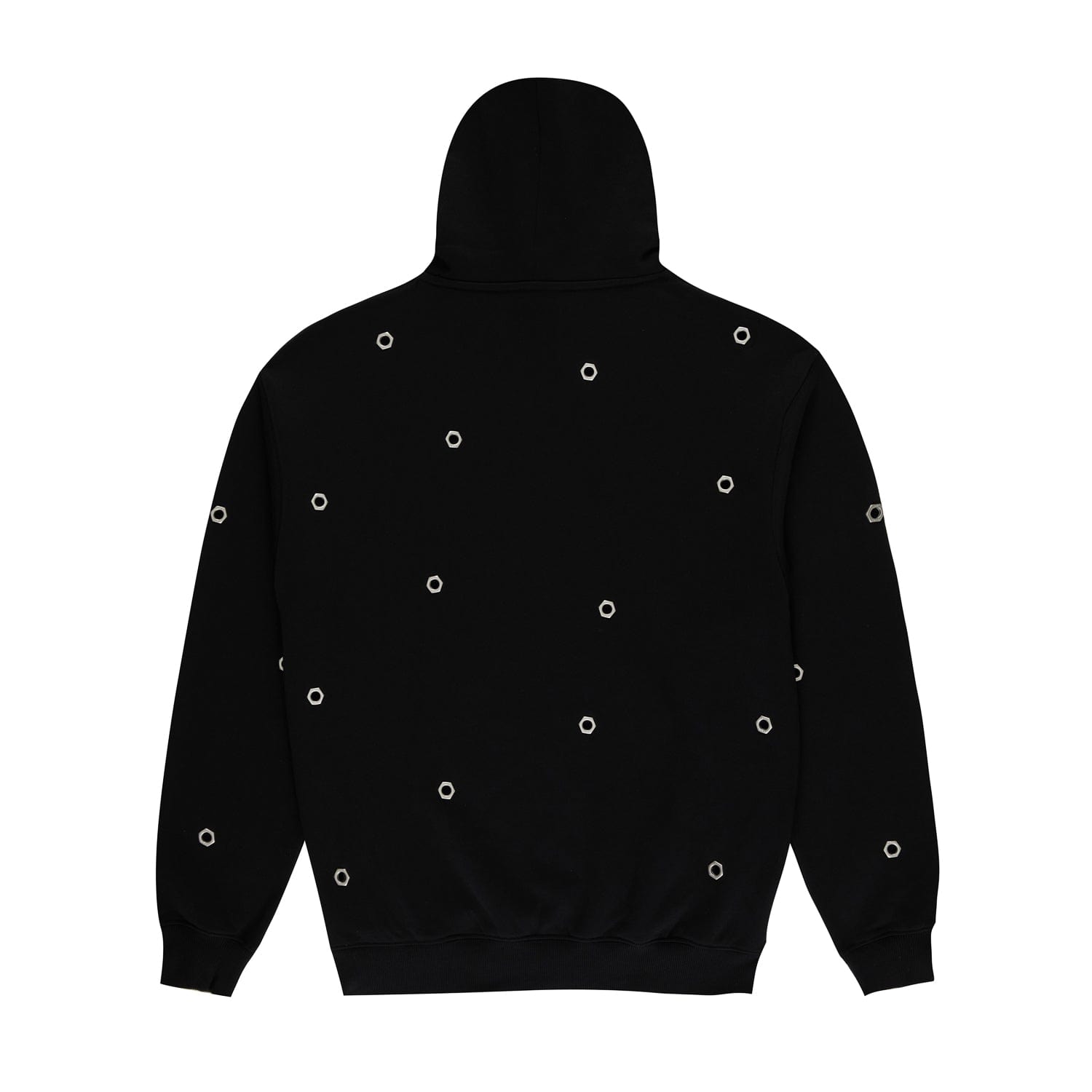 MULTI EYELET HOODIE BLACK BOY London