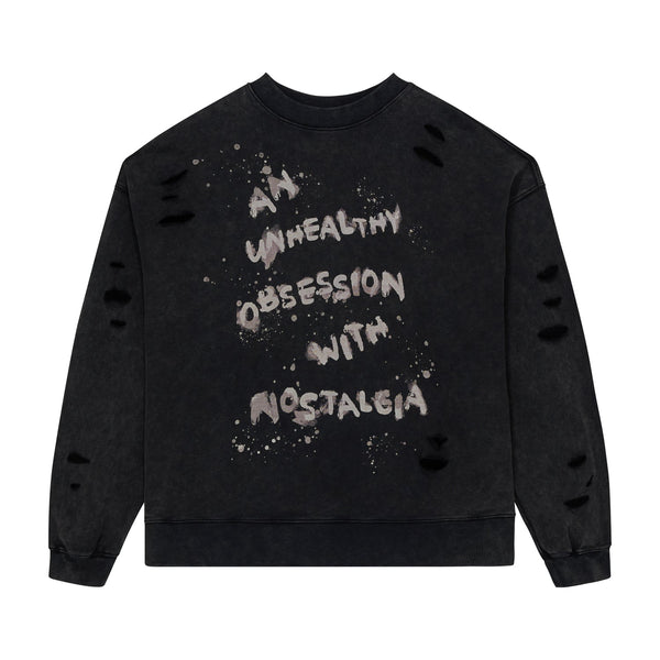 NOSTALGIA SWEATSHIRT - WASHED BLACK