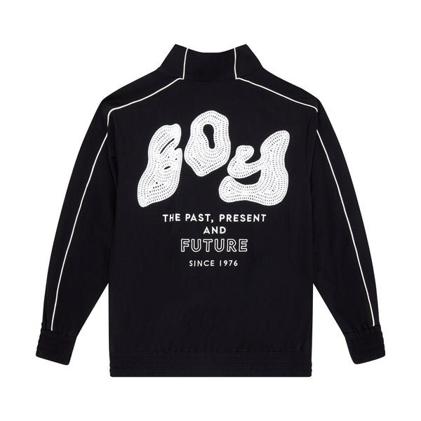 PAST, PRESENT, FUTURE BOY TRACK TOP - BLACK