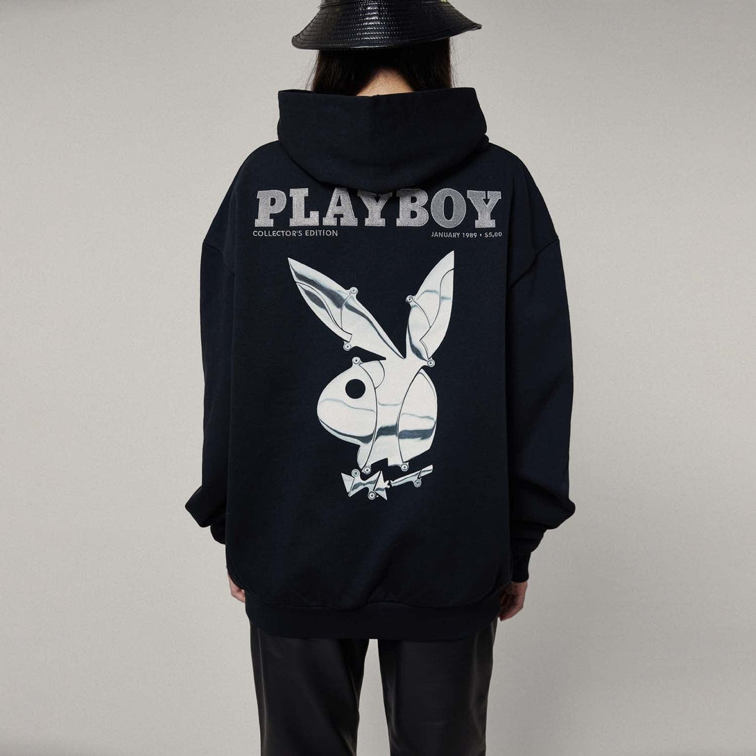 PLAYBOY X BOY 89 COVER HOODIE - BLACK