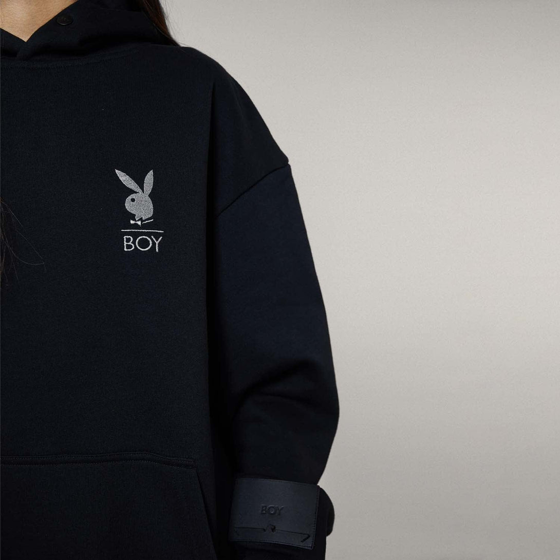 PLAYBOY X BOY 89 COVER HOODIE - BLACK