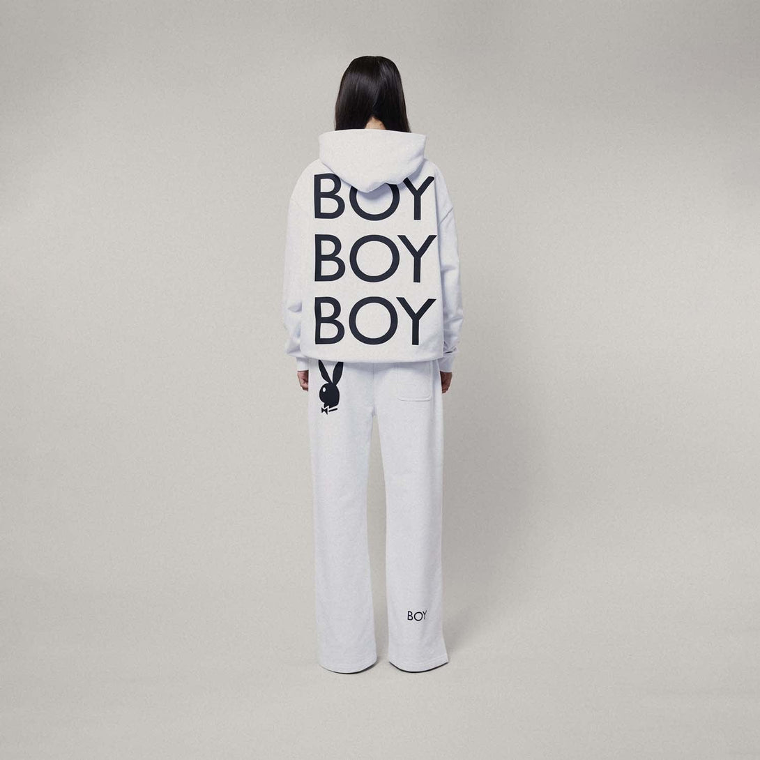 PLAYBOY X BOY BOLD BUNNY HOODIE - WHITE