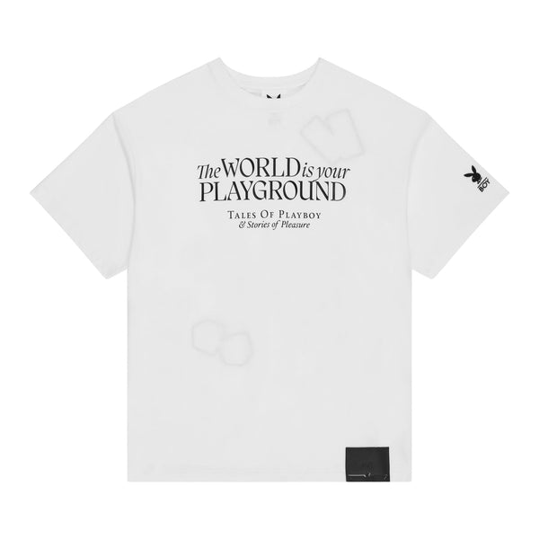 PLAYBOY X BOY PLAYMATE PLAYGROUND T-SHIRT - WHITE