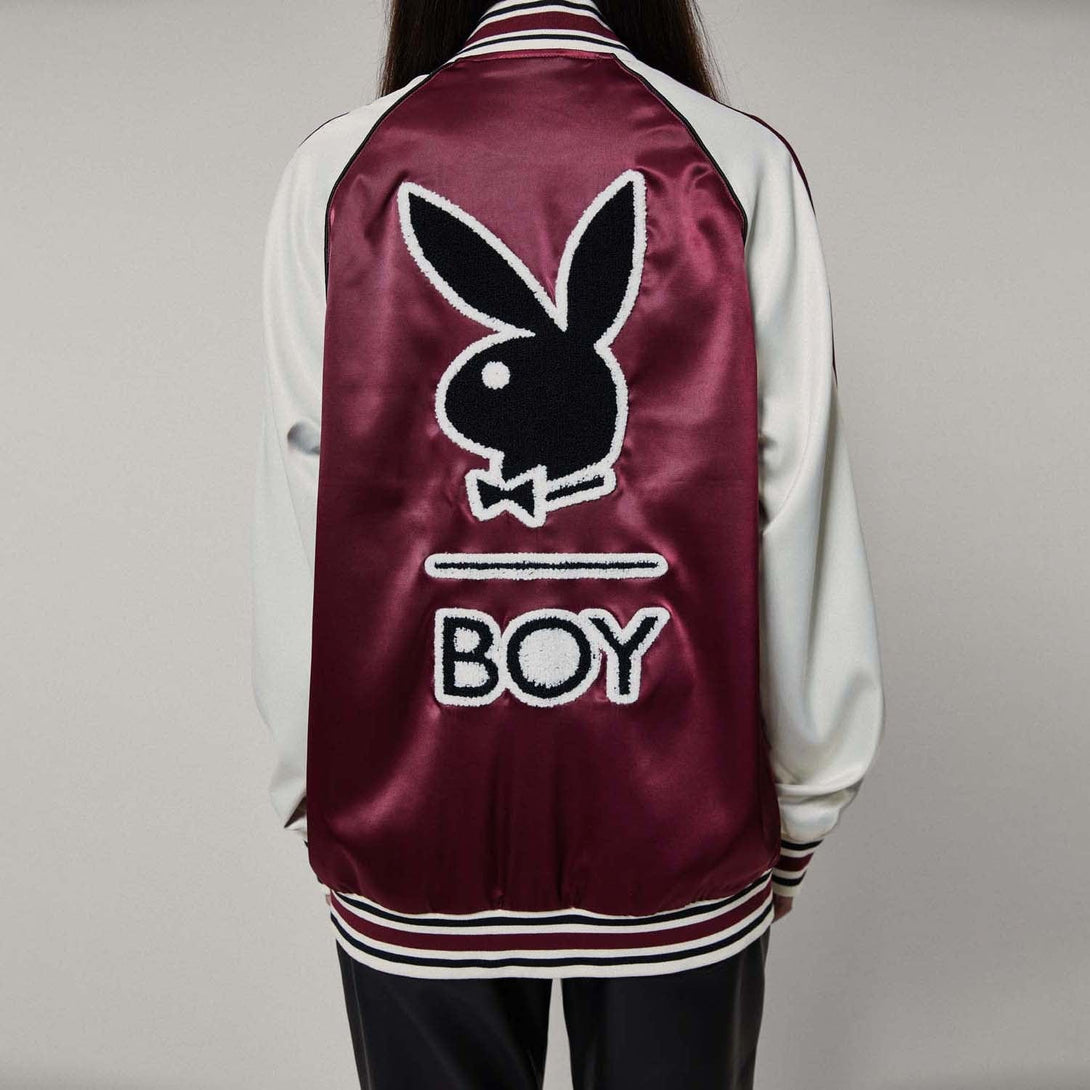 PLAYBOY X BOY SOUVENIR JACKET - OFF WHITE