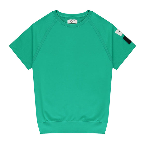 REVERSE SEAM OVERSIZED T-SHIRT - FERN GREEN