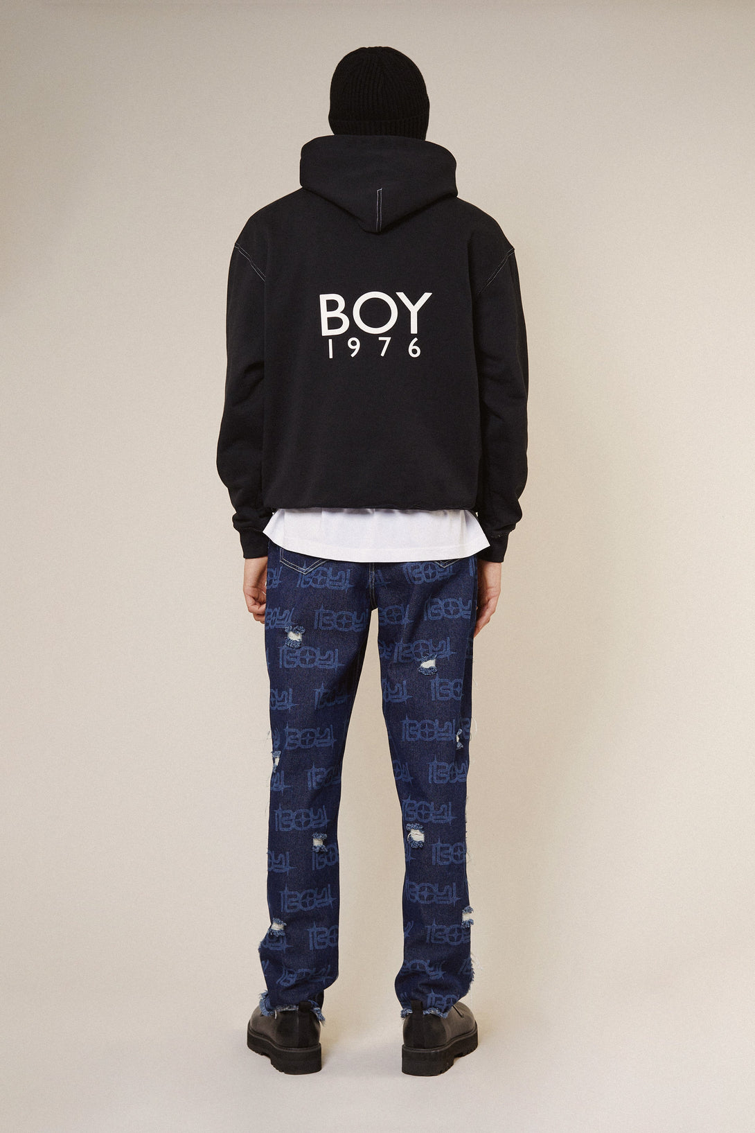 STARBOY CONTRAST HOODIE - BLACK