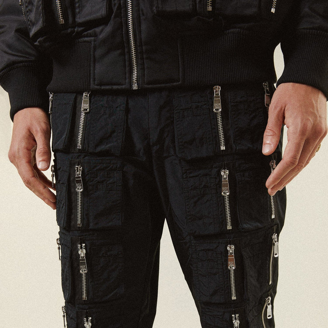 ZIP IT TROUSERS - BLACK