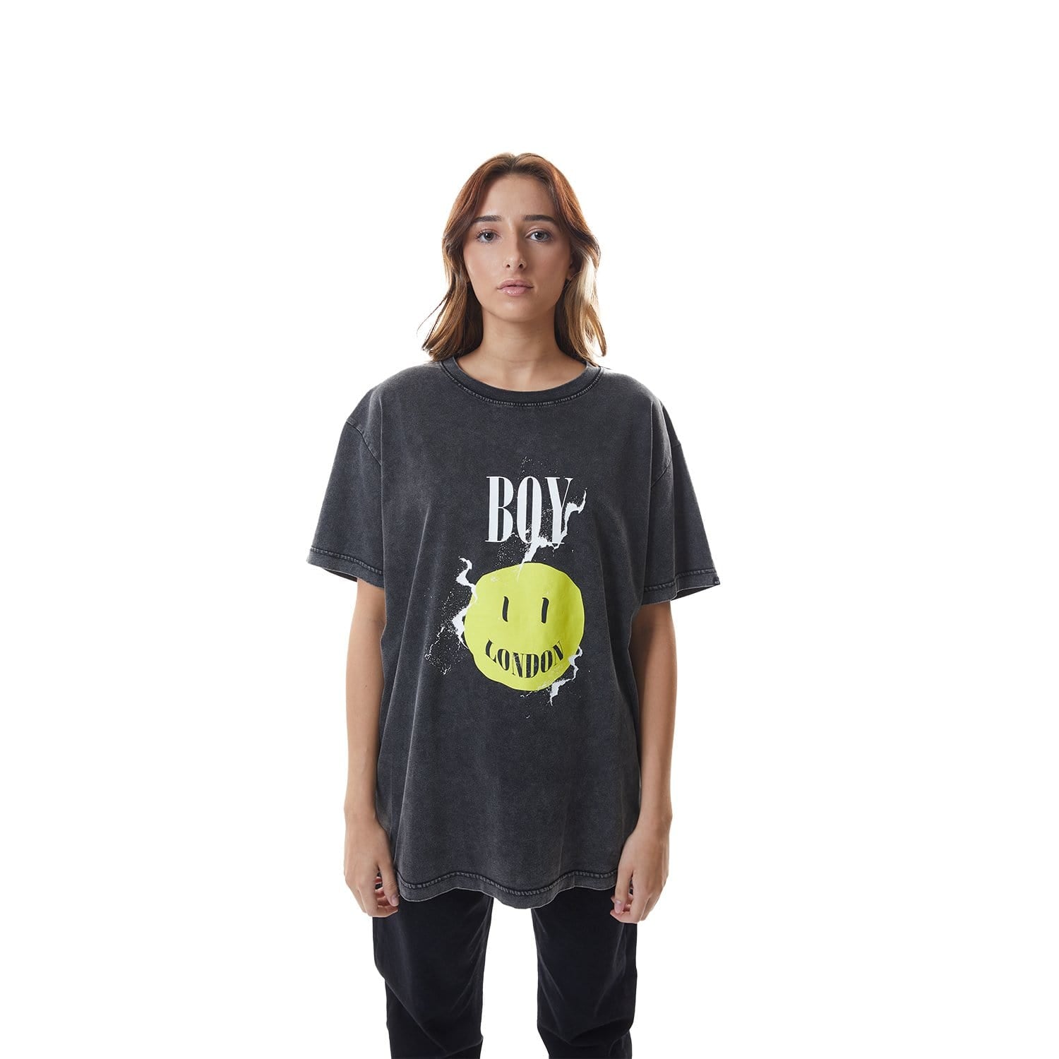 BOY ACID T-SHIRT - WASHED GREY