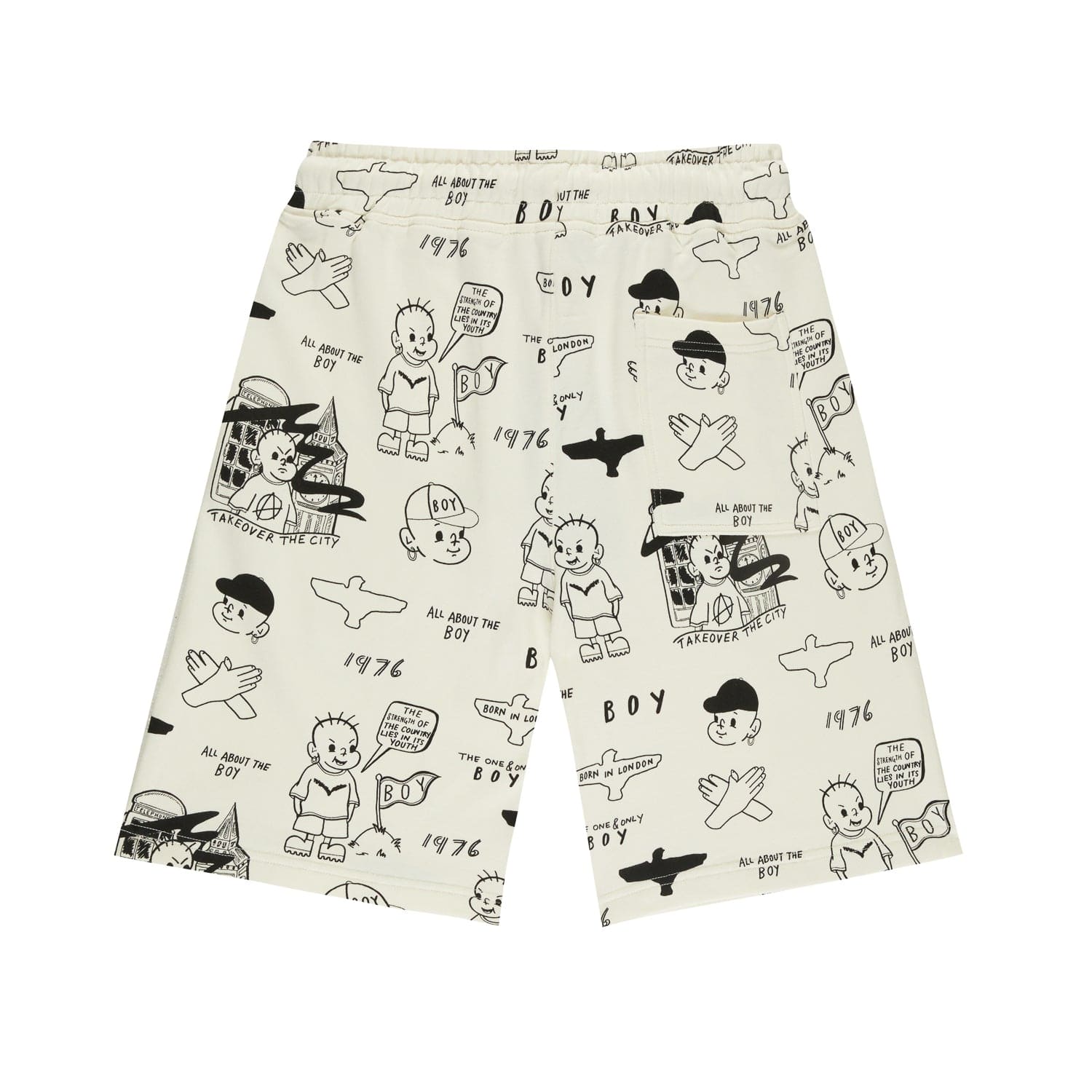 THE BOY REPEATING SHORTS - OFF WHITE