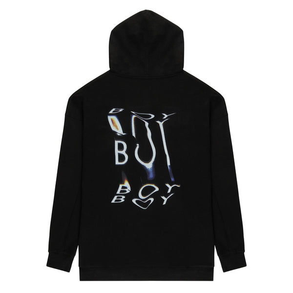 STRETCHED OUT HOODIE - BLACK