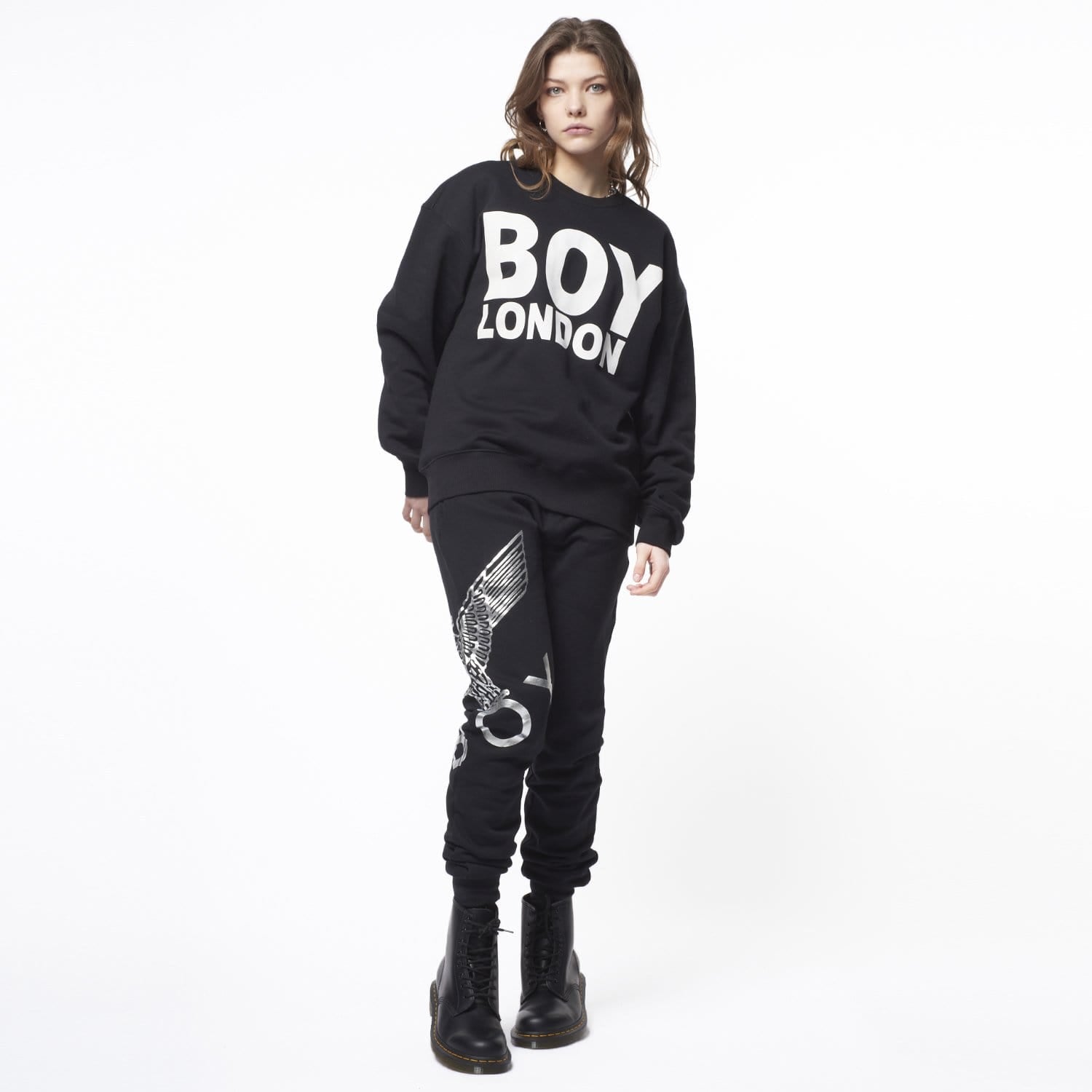 BOY Logo Sweatshirt in Black | Sweatshirts & Hoodies | BOY London