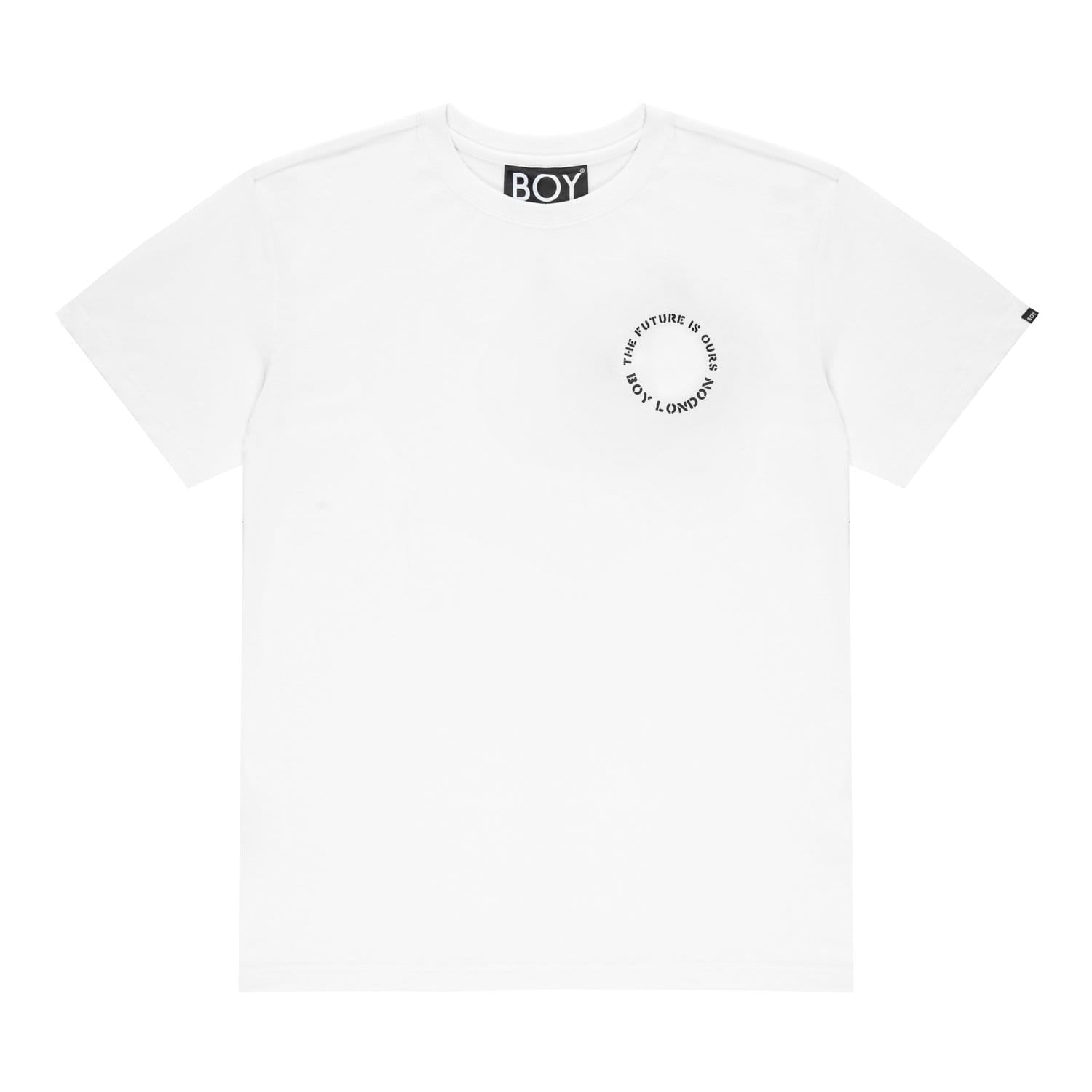 BOY Future Tee in White | Unisex Graphic T-Shirts | BOY London