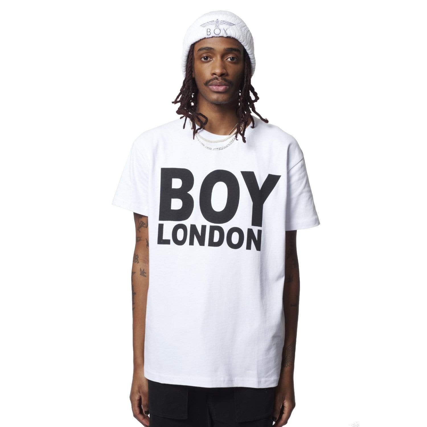 BOY LONDON T-SHIRT - WHITE/BLACK